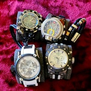 4 Watches and 2 Bracelets.